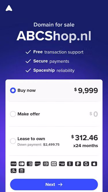 Screenshot of abcshop.nl