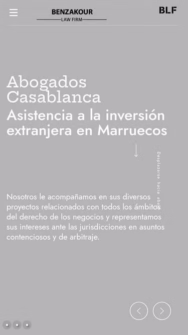 Screenshot of abogados.ma