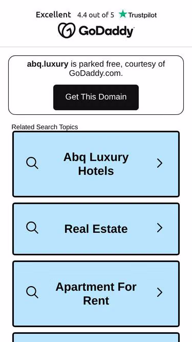Screenshot of abq.luxury