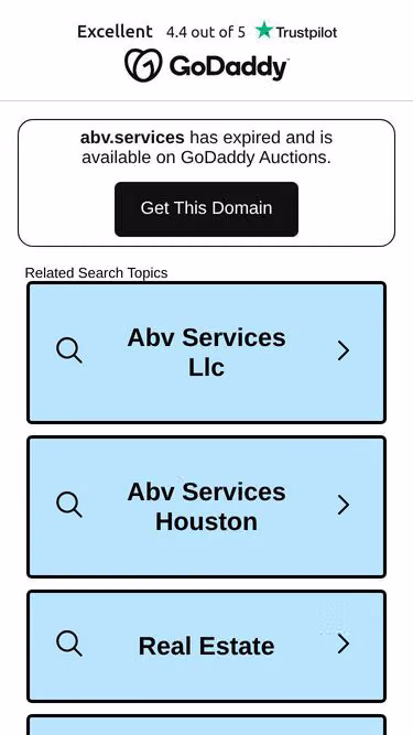 Screenshot of abv.services
