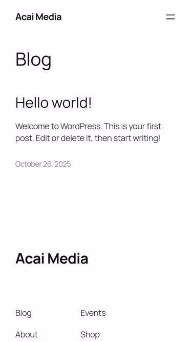 Screenshot of acai.media