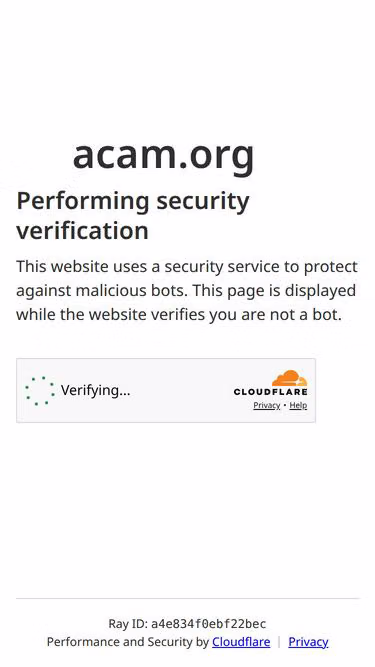Screenshot of acam.org