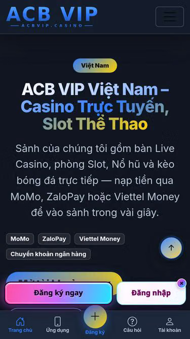Screenshot of acbvip.casino