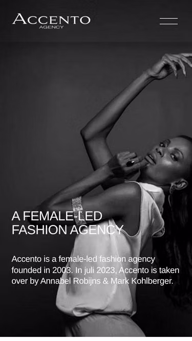 Screenshot of accento.agency