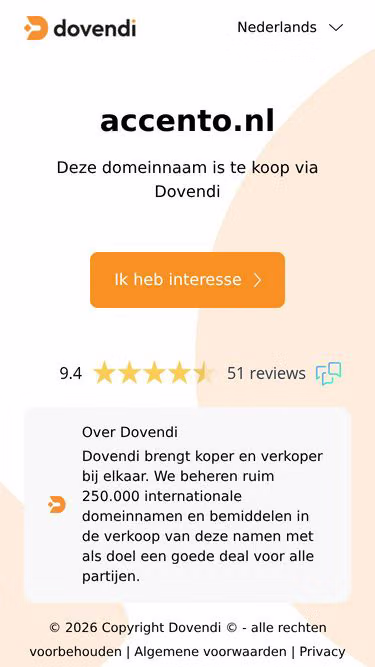 Screenshot of accento.nl