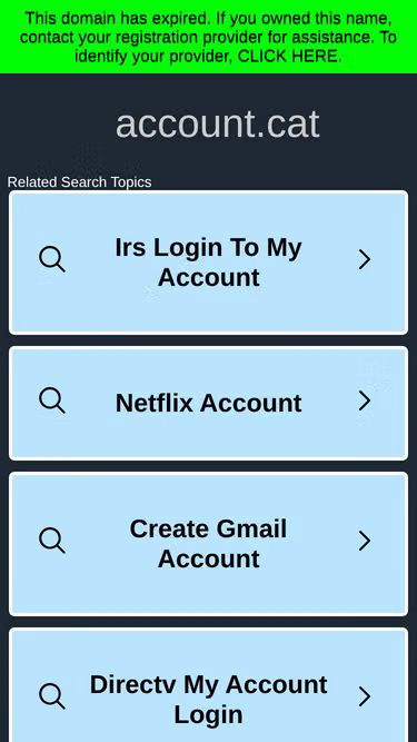 Screenshot of account.cat