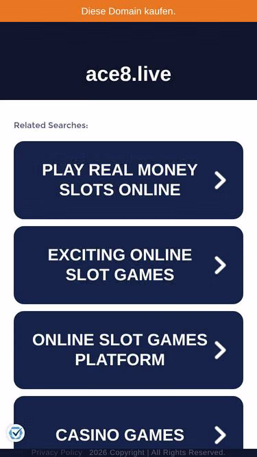 Screenshot of ace8.live