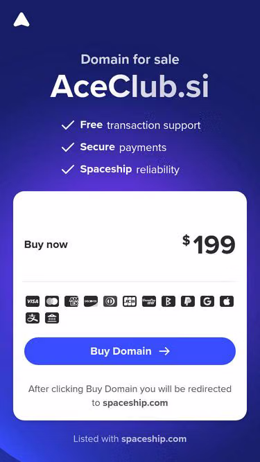 Screenshot of aceclub.si