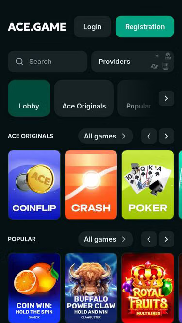 Screenshot of acegame.casino