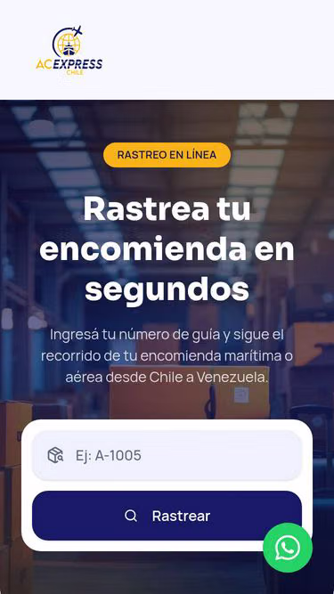 Screenshot of acexpress.cl