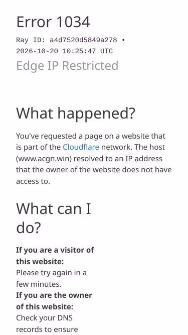 Screenshot of acgn.win