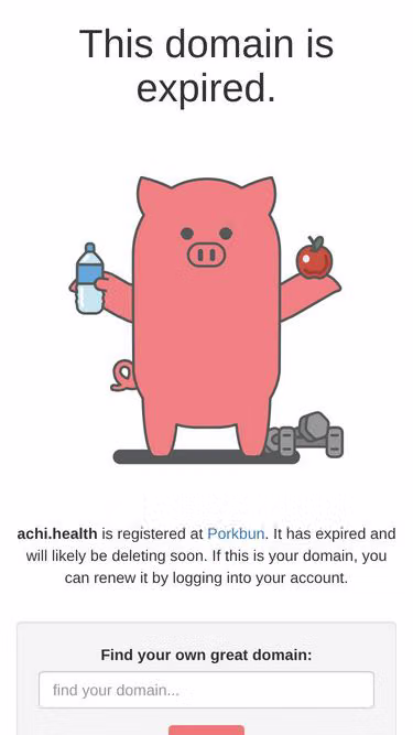 Screenshot of achi.health