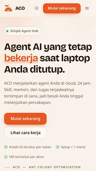 Screenshot of aco.ai.id