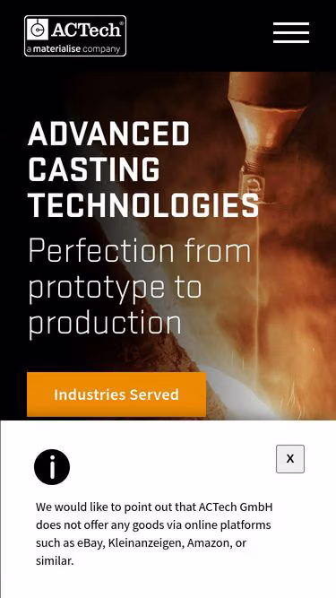 Screenshot of actech.ag