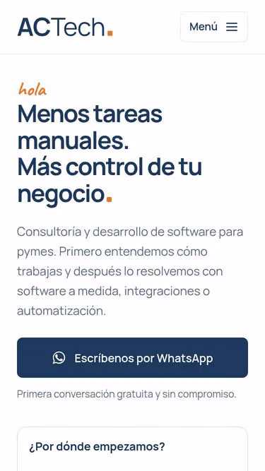 Screenshot of actech.es