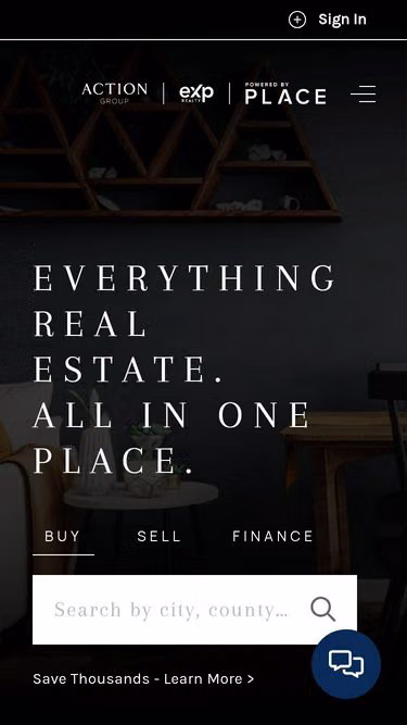 Screenshot of actiongroup.homes