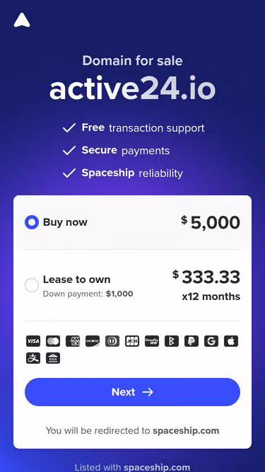 Screenshot of active24.io