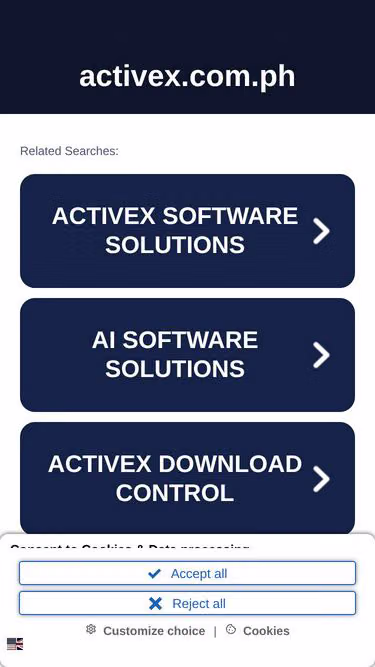 Screenshot of activex.com.ph