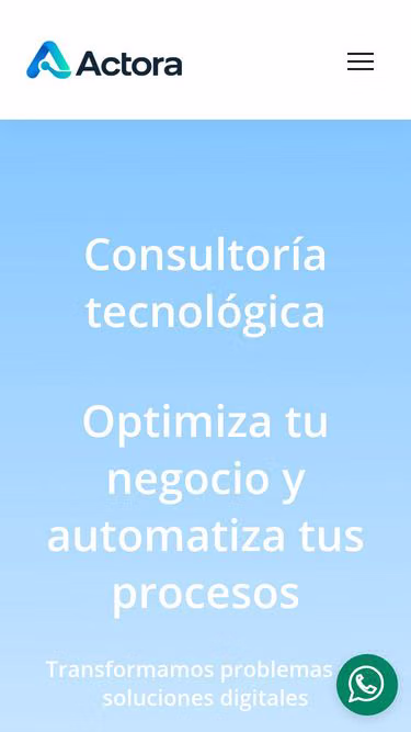 Screenshot of actora.solutions
