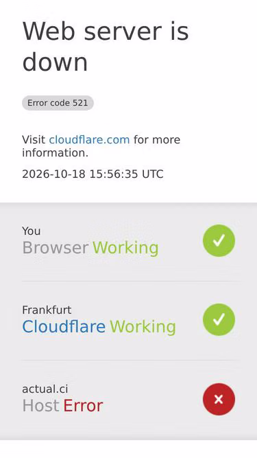 Screenshot of actual.ci