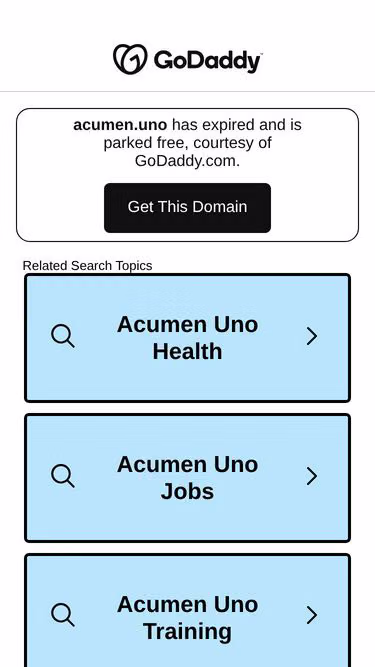 Screenshot of acumen.uno