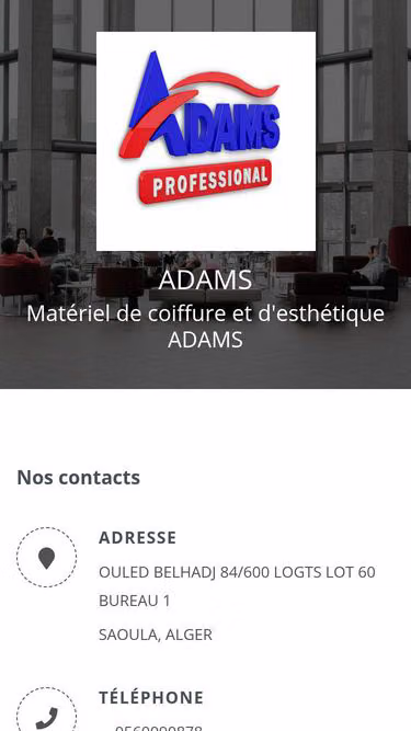 Screenshot of adams.dz
