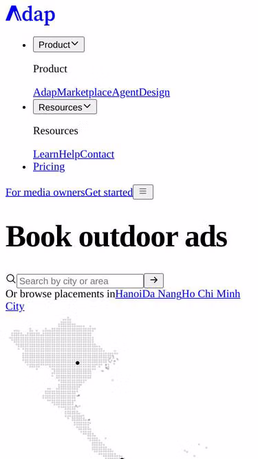 Screenshot of adap.vn