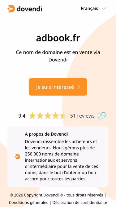 Screenshot of adbook.fr