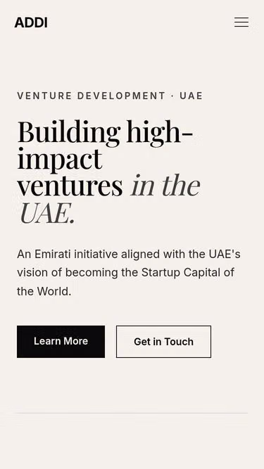 Screenshot of addi.ae