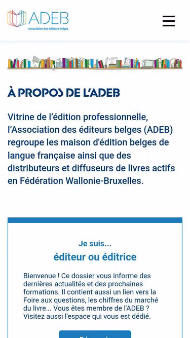 Screenshot of adeb.be