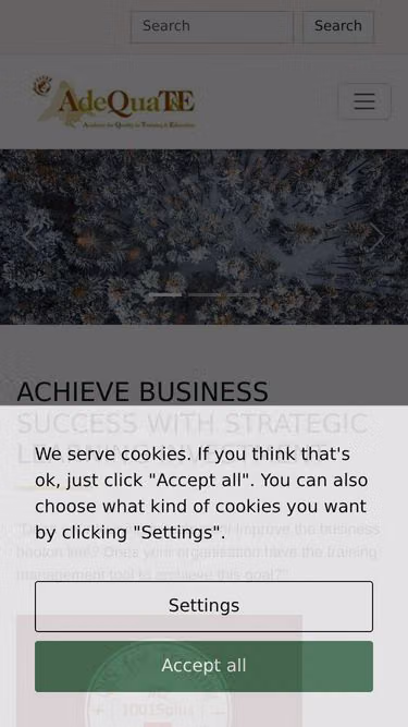 Screenshot of adequate.org