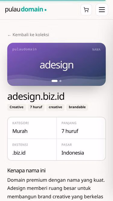 Screenshot of adesign.biz.id