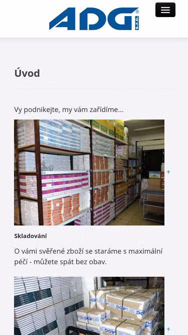 Screenshot of adg.cz