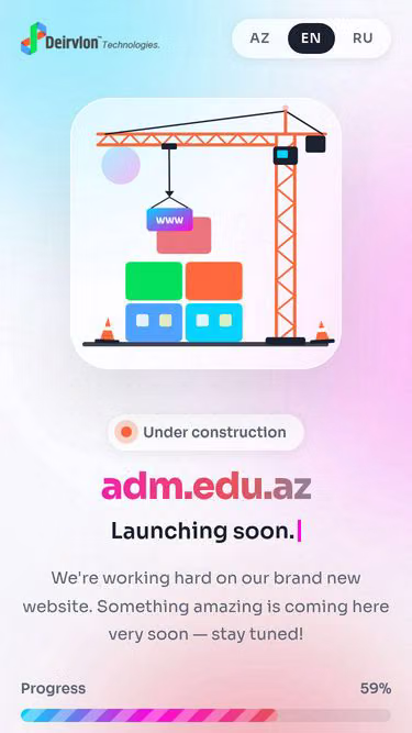 Screenshot of adm.edu.az