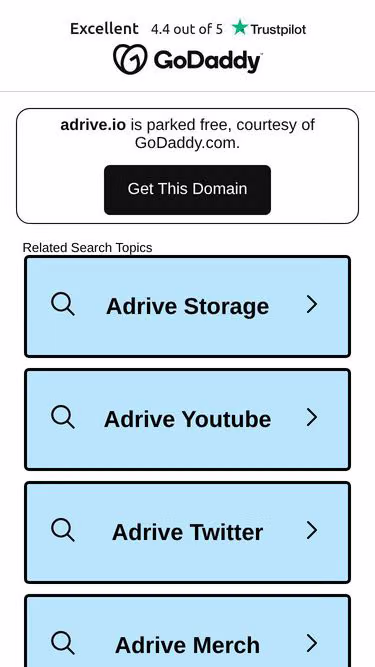 Screenshot of adrive.io