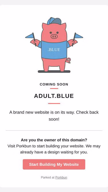 Screenshot of adult.blue