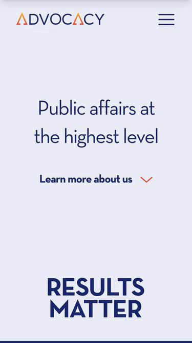 Screenshot of advocacy.la