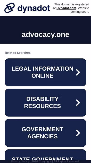 Screenshot of advocacy.one