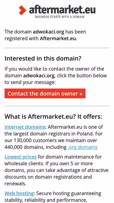 Screenshot of adwokaci.org