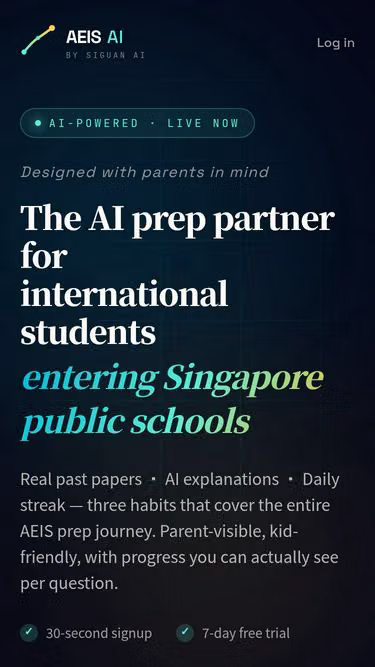Screenshot of aeis.ai