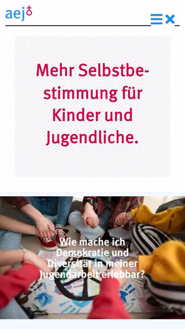 Screenshot of aej.de