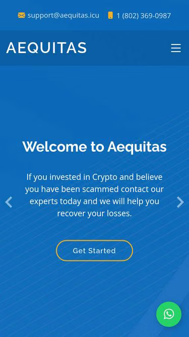 Screenshot of aequitas.icu