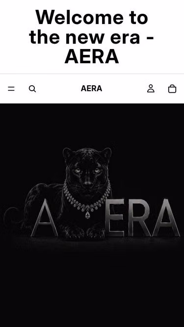 Screenshot of aera.fashion