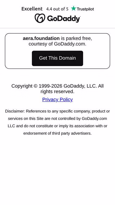 Screenshot of aera.foundation