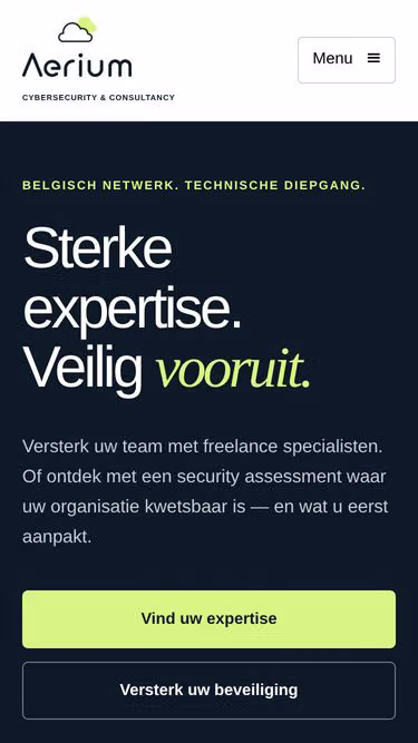 Screenshot of aerium.be
