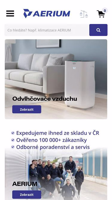 Screenshot of aerium.cz