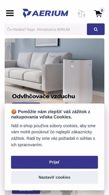 Screenshot of aerium.sk