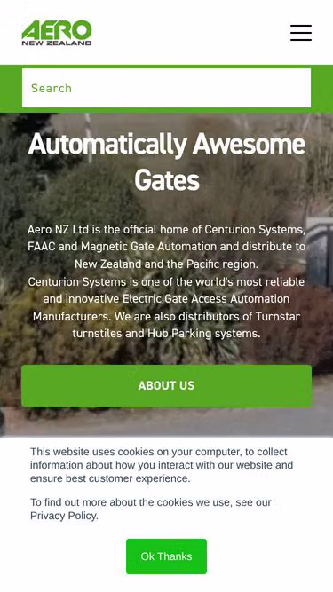 Screenshot of aero.net.nz