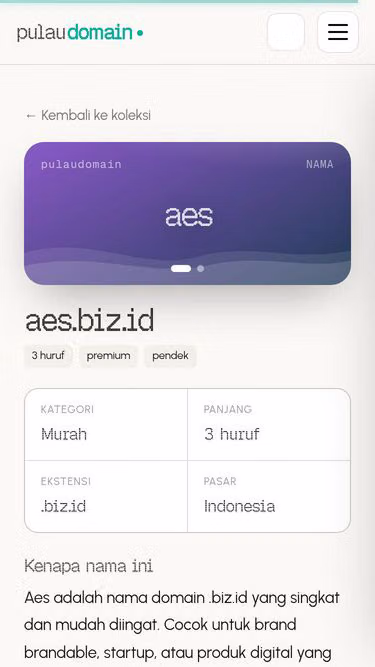 Screenshot of aes.biz.id