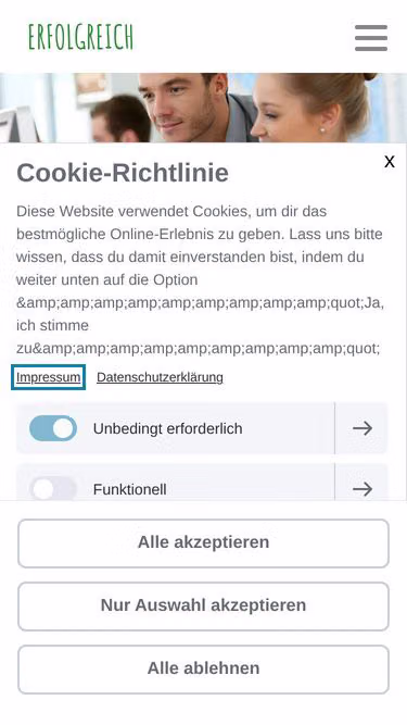 Screenshot of aevo.de